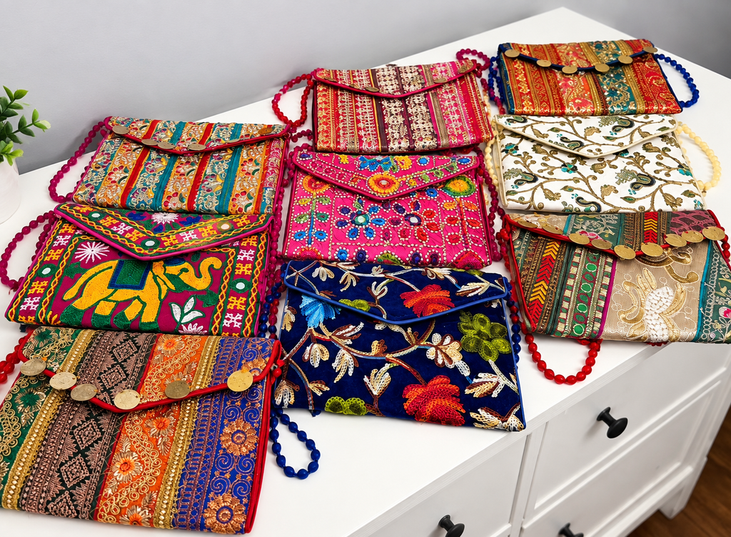 Handmade Embroidered Sling Bag | Nikita Fashion LLC