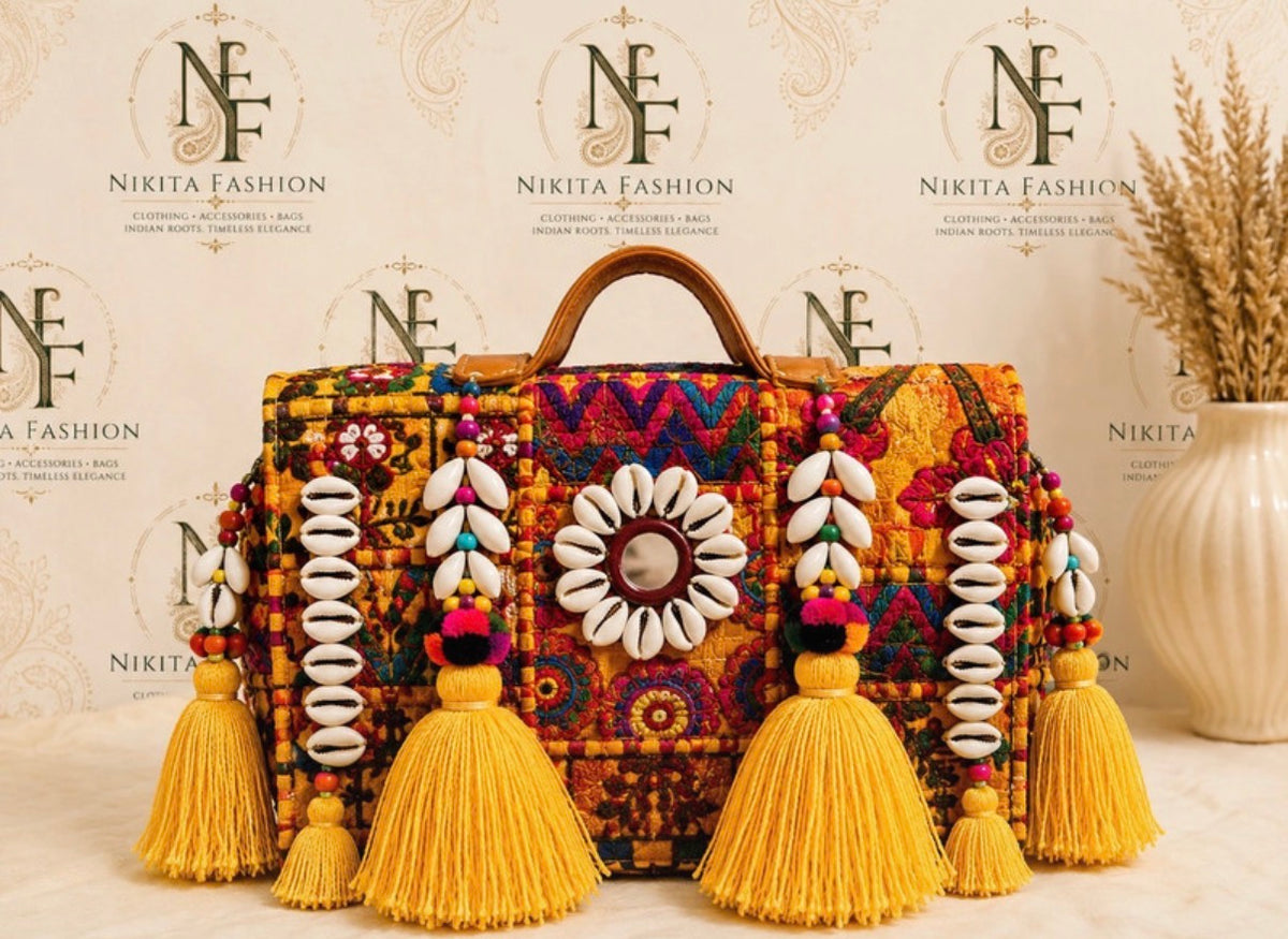 Handmade Embroidered Shoulder Bag